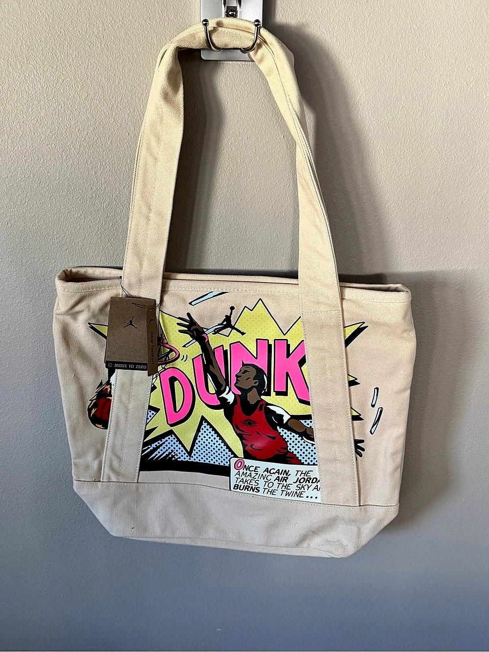 Madewell Natural Canvas Tote Graphic Canvas Tote Cream NWT
